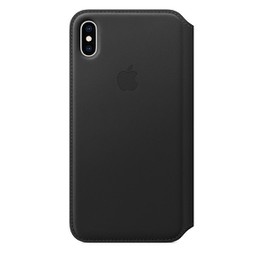 Чехол iPhone XS Max Leather Folio Black